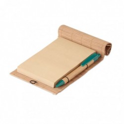 Notebook in bamboo con penna