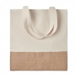 Shopper con dettagli in juta