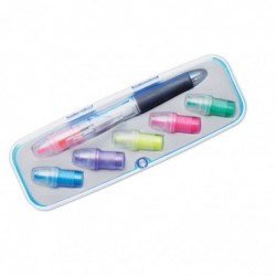Penna a sfera ed evidenziatore