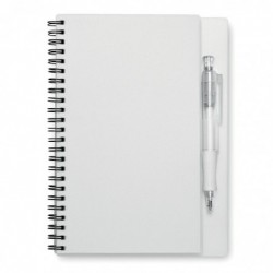 Blocnotes con 80 fogli e penna