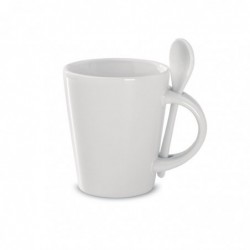 Tazza e cucchiaino in porcella