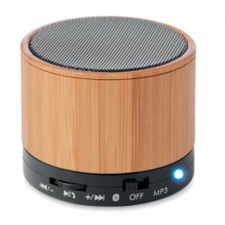 Speaker bluetooth in bamboo