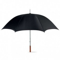 Ombrello con manico in legno